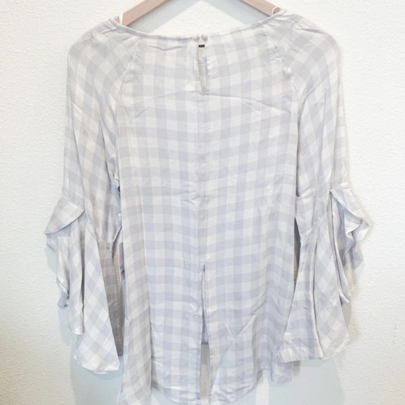 NWT LC Lauren Conrad Bell Sleeve Blouse - Picture 6 of 6